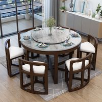Luxuriöser Massivholz-Klapptisch Quadratisch Modernes Wohnmöbel für Küche Kleiner Esstisch 1 Tisch 4 Stühle
