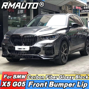 For BMW X5 G05 Car Front Bumper Spoiler Lip Carbon Fiber <b>Splitter</b> Bumper Guard Protector Body Kit Car Accessories 2019-2022 - Product Image 2