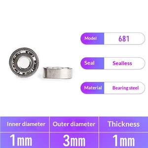 681 миниатюрных подшипника без уплотнений, ультрагладкие, высокоточные, для малогабаритной электроники и хобби-проектов - Product Image 1