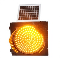 Hochleuchtende, Hochwertige, Kabellose Solarbetriebene Gelbe Blinkende Warnleuchten für Straßenverkehr