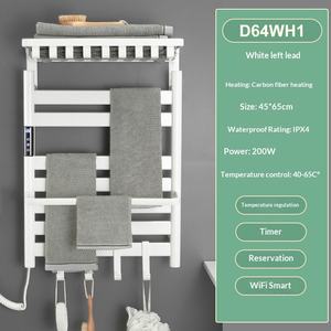 Sèche-serviettes électrique intelligent avec affichage numérique antibactérien pour salle de bain, rangement et séchage domestique - Product Image 5