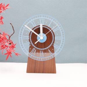 Nouveauté Illusion Acrylique 3D LED DEC Maison Chevet USB Base 3 Changement de Couleur <span class=keywords><strong>Table</strong></span> Nuit Humeur Réveil Lampe Vacances Enfants Cadeau - Product Image 4