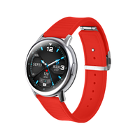 Bracelet de montre en silicone de luxe à boucle ardillon ondulée 22 mm avec bouton-poussoir pour montres, modèle SHX-1076 de la marque SHX