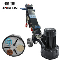 Machine à meuler le béton manuelle JINGKUN, petite, haute efficacité, portable et capable de lisser les bords du sol