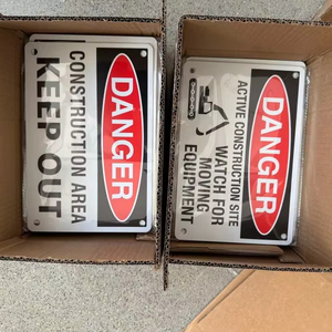 Chất lượng cao 12 \ "x 18 \" phản chiếu dấu hiệu giao thông cảnh báo di chuyển cổng có thể gây ra nghiêm trọng chấn thương chết bền kim loại nhôm - Product Image 5