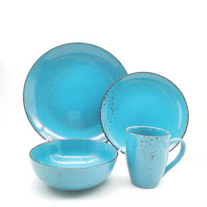 Service de table <span class=keywords><strong>Royal</strong></span> <span class=keywords><strong>Albert</strong></span>, glaçure réactive, passe au micro-ondes, <span class=keywords><strong>vaisselle</strong></span> de camping, assiettes en céramique personnalisées, assiettes en porcelaine unie - Product Image 6