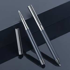 <span class=keywords><strong>Penna</strong></span> <span class=keywords><strong>Stilografica</strong></span> in Metallo Nero Opaco con Punta in Acciaio Inox per Studenti, Confezione Regalo Sfusa - Product Image 2