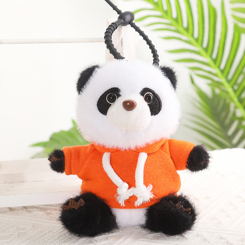 orange sweat sitting panda