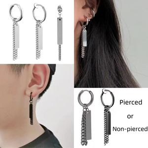 Quaste Kreuz Schädel Skorpion Star Drop Ohrringe für Unisex Edelstahl Religiösen durchbohrten oder nicht durchbohrten Schmuck - Product Image 2