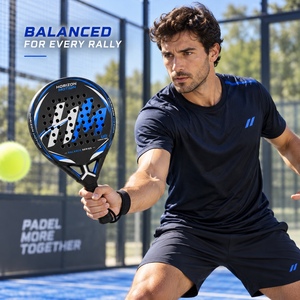 Raqueta de <span class=keywords><strong>Pádel</strong></span> de Fibra de Carbono UD, Forma Redonda, Cara Perforada, Logotipo Personalizado OEM ODM para Clubes y Marca Privada - Product Image 2