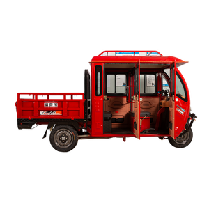 Tricycle électrique à trois roues FGQ PCT-03, cabine de conduite chinoise, grande capacité de charge, ouvert, charge utile de 300 à 400 kg, utilisation de marchandises, cadre en acier, frein à disque avant - Product Image 6