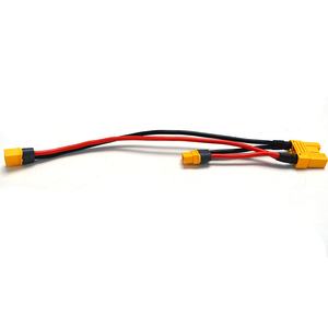 كابل توصيل على شكل Y من نوع XT60، نحاس مطلي بالقصدير 12AWG، ذكر إلى أنثىين، تجميع PVC، UL3132، لمقسم طاقة بطارية طائرات RC بدون طيار - Product Image 3