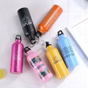 Custom Printed 300ml 400ml 500ml 600ml <b>750ml</b> 1000ml Promotion Gift Outdoor Sport Metal Aluminum Aluminium Water <b>Bottle</b> - Product Image 5