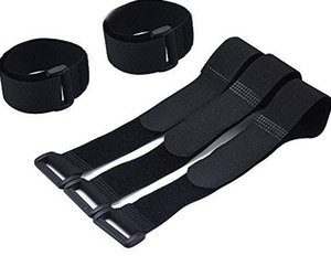 20cm Wiederverwendbare Haken Und Schleife Nach 100% Nylon Schwarz Und Weiß Kabelbinder - Product Image 3