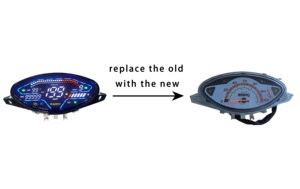 Accessoire Le Plus Vendu Millero Tableau de Bord Numérique <span class=keywords><strong>Moto</strong></span> Tachymètre de <span class=keywords><strong>Moto</strong></span> pour <span class=keywords><strong>Mondial</strong></span> LD Max 110 - Product Image 2