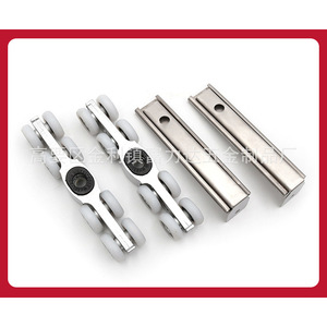 Roulettes de porte coulissante en acier inoxydable, 8 roues, axe de 12 mm, charge de 80 kg, roulettes pour porte en bois, accessoire pour porte de cuisine - Product Image 5