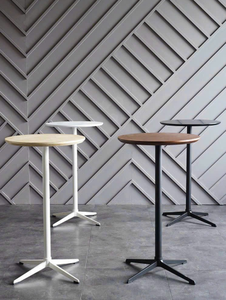 Contemporary Luxury <b>Coffee</b> <b>Tables</b> Modern <b>Round</b> Bistro <b>Table</b> with <b>Marble</b> Top & Metal Cross Base <b>Marble</b> Finish OEM/ODM - Product Image 5