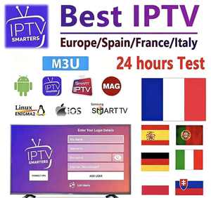 <span class=keywords><strong>Abonnement</strong></span> <span class=keywords><strong>IPTV</strong></span> Strong-8k Trex-Megaott - Liste de codes - Essai <span class=keywords><strong>gratuit</strong></span> 24h - Panneau de revendeur M3u - Compte 12 mois - Europe - Allemagne - Italie - Product Image 1