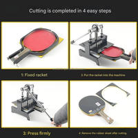 Machine de découpe de caoutchouc de tennis de table Manue, vente en gros, découpeuse de caoutchouc de tennis de table personnalisée, machine de découpe de caoutchouc de tennis de table