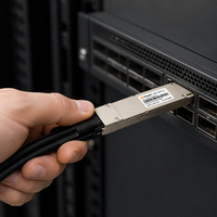 Câble électrique actif AEC à connecteur OSFP à ailettes 800G compatible NVIDIA QM9700 QM9790 pour InfiniBand NDR