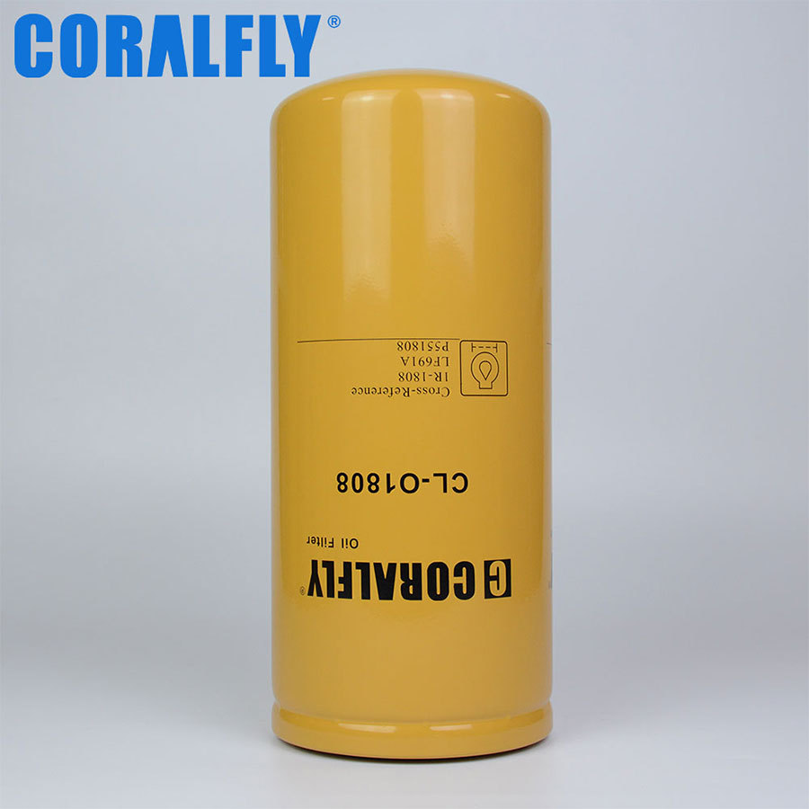 CORALFLY Diesel Engine Parts Oil filter LF691A C-5502 1R-1808 P551808 1R1808