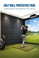Panneaux de protection murale pour simulateur de golf intérieur, rembourrés en PU, durables et imperméables, pour studio de golf à domicile et centres d'entraînement commerciaux