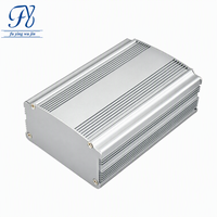 Boîtier de contrôle en aluminium extrudé 88*47mm avec dissipateur thermique à ailettes, sablé et anodisé IP54, pour alimentation électronique personnalisée