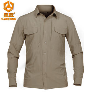 Camicia tattica sportiva all'aperto asciugatura rapida vestiti elastici per gli uomini Casual Workwear <span class=keywords><strong>Safari</strong></span> camicie produttore di <span class=keywords><strong>abbigliamento</strong></span> all'ingrosso - Product Image 6