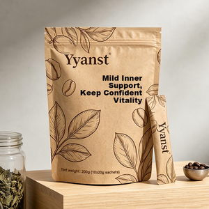 กาแฟบำรุงกำลังสำหรับผู้ชาย OEM ODM 20 กรัม*10 ซอง 200 กรัม บรรจุภัณฑ์แบบซองตั้ง Eco Kraft เครื่องดื่มสมุนไพรสำเร็จรูปเพิ่มความมั่นใจให้ผู้ชาย - Product Image 4