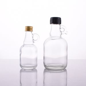 ขวดแก้วใสขนาด250มล. 500มล. 1000มล. ขวดแก้วไวน์พร้อมหูจับน้ำเชื่อมเมเปิ้ลขวดแก้วใส่ไวน์แคลิฟอร์เนีย - Product Image 2