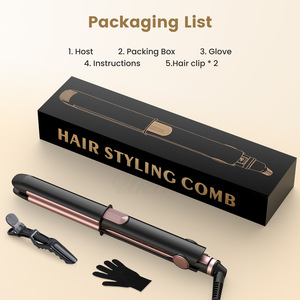 Lisseur à cheveux professionnel de haute qualité à double tension avec revêtement céramique, <span class=keywords><strong>fer</strong></span> à <span class=keywords><strong>lisser</strong></span> personnalisé pour usage commercial - Product Image 6
