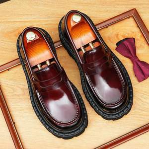 Chaussures Derby Formelles en Cuir Pleine Fleur pour Hommes 2025, Style Britannique, Chaussures en Cuir à Bout Capuchon - Product Image 5