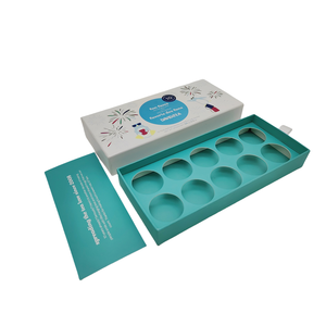 Caja de té de la tarde impresa personalizada de alta calidad, lámina de papel de arte rígido de 2mm, ventaja UV, estilo de cajón deslizante, mate, ecológico - Product Image 6