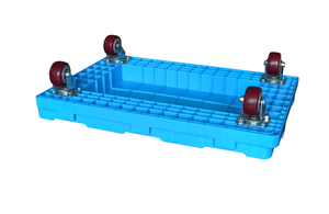 Heavy Duty <strong>4</strong> Trolley <strong>Wheels</strong> Plastic Moving Pallet Crate <strong>Dolly</strong> Transport Moving <strong>Dolly</strong> - Product Image 2