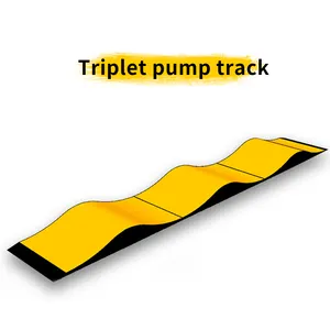 Piccolo veicolo a ruote modulo pista pompa all'aperto e al coperto per bambini bilancia pista ciclabile wave BMX