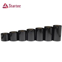 Cinta de Transferencia Térmica Premium Negra TTR, Cera/Cera Resina/Resina, Resistente a los Arañazos, para Impresoras de Códigos de Barras Zebra TSC Epson