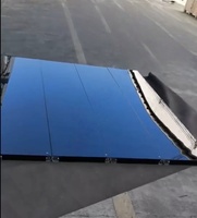 Puerta de Garaje Moderna Automática Corredera de Vidrio Esmerilado Transparente y Aleación de Aluminio BOCHARM con Persiana Enrollable y Característica Impermeable