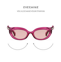 Nouvelles lunettes de soleil tendance pour femmes, style œil de chat, personnalisées, UV400, monture intégrale, pour sports de plein air