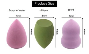 Beakey 5 Cái Màu Xanh Lá Cây Tam Giác Mặt Cơ Thể <span class=keywords><strong>Bob</strong></span> Kính Marshmallow Trang Điểm Sponge Set Blender Beauty - Product Image 5