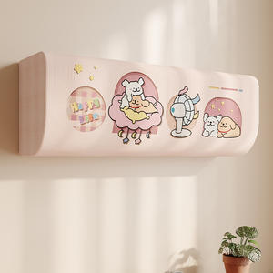 Housse de protection intégrale anti-poussière pour unité intérieure de climatiseur mural Ocean Park Lucky Puppy Cake pour Midea Gree - Product Image 5