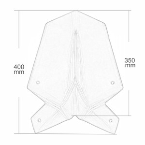 Convient aux motos modifiées KTM DUKE 125 / 200 / 390 17-22 pour pare-brise avant et pare-brise en verre - Product Image 4