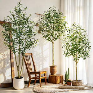 Árbol de Olivo Artificial en Maceta, Desmontable, de Polietileno, Bonsái Artificial de 120 cm de Altura, Decorativo para Sala de Estar - Product Image 4