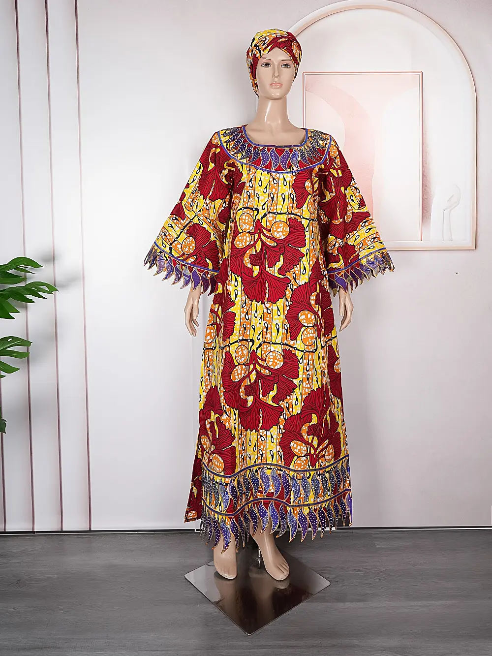 H&D individuelles afrikanisches kleid Wachsstoff traditionelles kleid lose Sommer kurze Ärmel