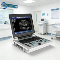 Appareil d'échographie portable noir et blanc avec écran de 12,1 pouces, scanner d'échographie numérique 2D pour hôpital et clinique