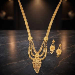 Collares largos chapados en oro para ocasiones especiales, joyería tradicional, regalo para mujer, cobre y latón chapado en oro laminado - Product Image 3