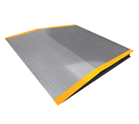 Rampe de conteneur en acier LYD, capacité 10 tonnes, 2300x2230x150mm, rampe de déchargement de conteneur robuste, rampe de conteneur pour chariot élévateur