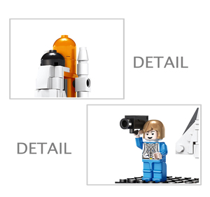 DIY series Aérospatiale-système <span class=keywords><strong>space</strong></span> shuttle Legos plastic assembling building blocks toy - Product Image 3
