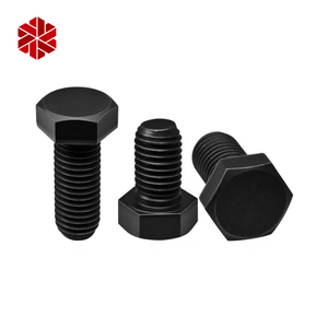 Nhà máy cung cấp carton thép Hex Bolt Class <span class=keywords><strong>10</strong></span>.9 Oxit Đen kẽm mạ Metric chủ đề bu lông và đai ốc - Product Image 3