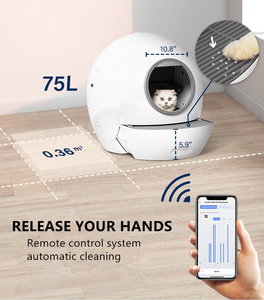 Entrepôt européen En stock Smart Auto Litière Capacité 70l Autonettoyant Litière pour chat Automatique - Product Image 2