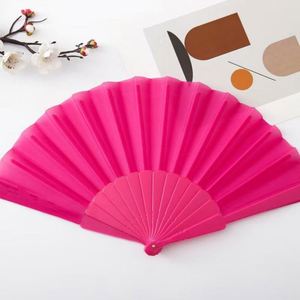 Abanico Plegable de Plástico Ecológico con Diseño Tradicional de Libélula Pintada, Regalo Empresarial, Festival de Música, Flor del Amor, Hecho a Mano - Product Image 5